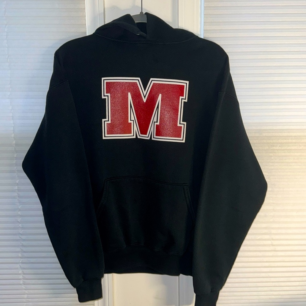 Random hoodie with m on it